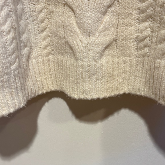 Pilcro Cream Cable Knit Sweater - Picture 6 of 9